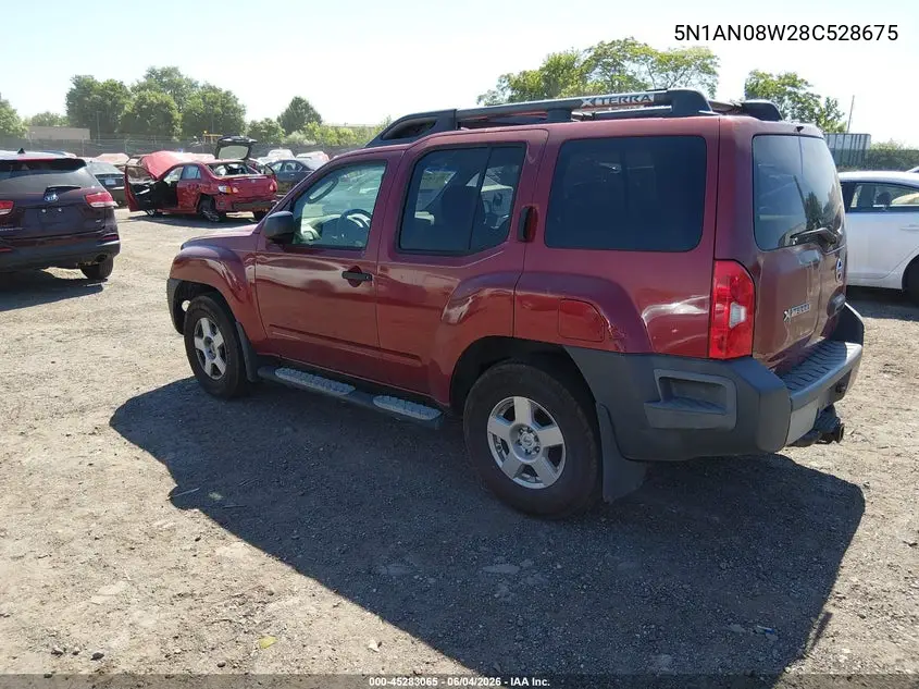 2008 Nissan Xterra S VIN: 5N1AN08W28C528675 Lot: 45283065