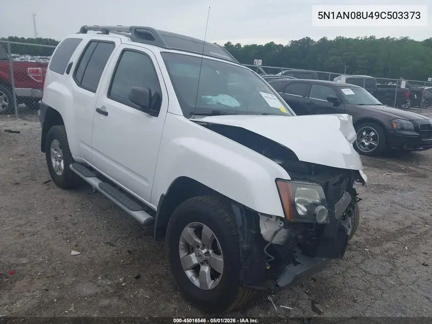 2009 Nissan Xterra S VIN: 5N1AN08U49C503373 Lot: 45016546