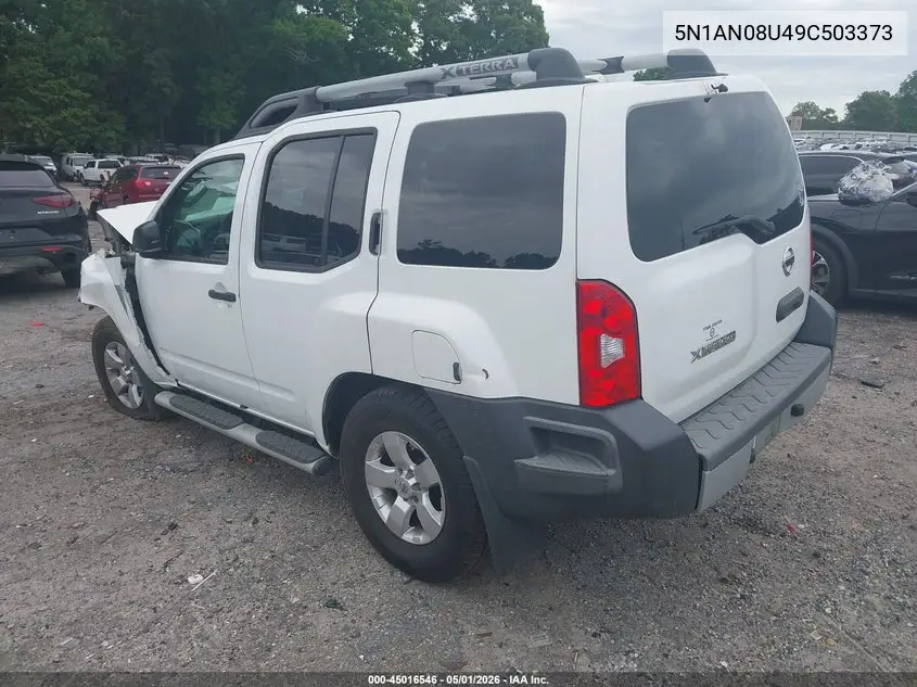2009 Nissan Xterra S VIN: 5N1AN08U49C503373 Lot: 45016546