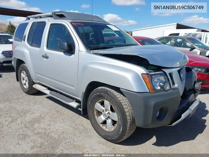 2009 Nissan Xterra S VIN: 5N1AN08U59C506749 Lot: 45188572