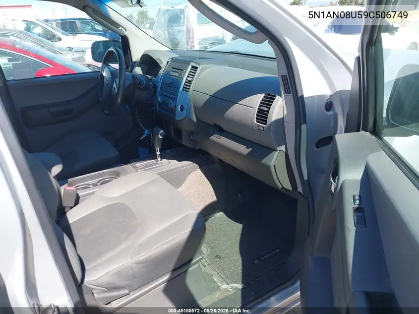 2009 Nissan Xterra S VIN: 5N1AN08U59C506749 Lot: 45188572