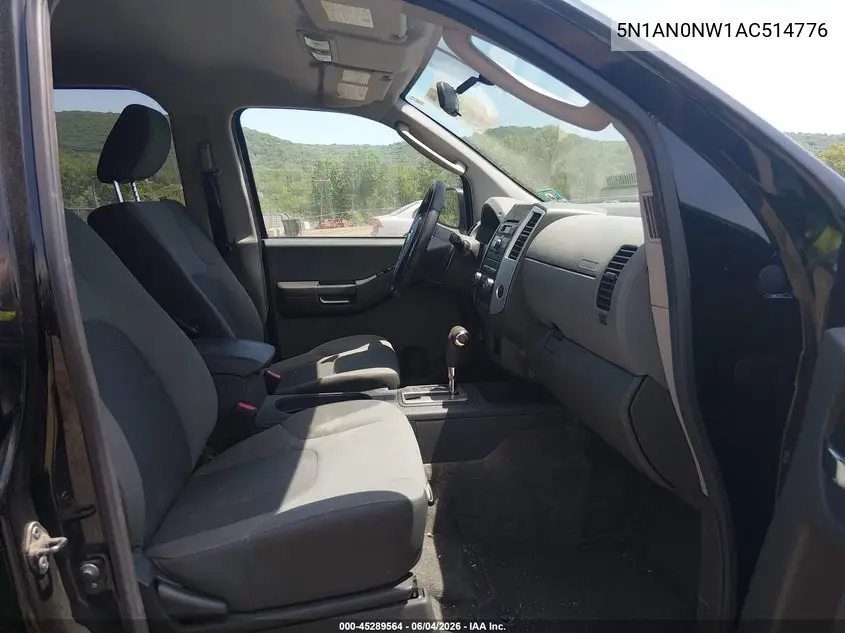 2010 Nissan Xterra S VIN: 5N1AN0NW1AC514776 Lot: 45289564