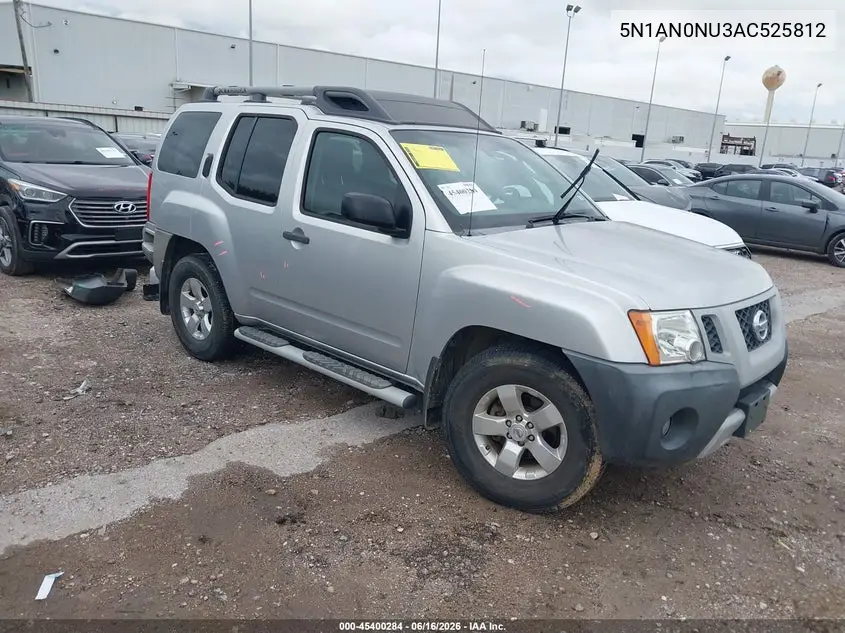 2010 Nissan Xterra S VIN: 5N1AN0NU3AC525812 Lot: 45400284