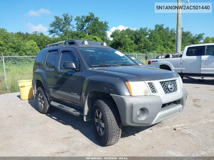 2010 Nissan Xterra Off Road VIN: 5N1AN0NW2AC501440 Lot: 45493261