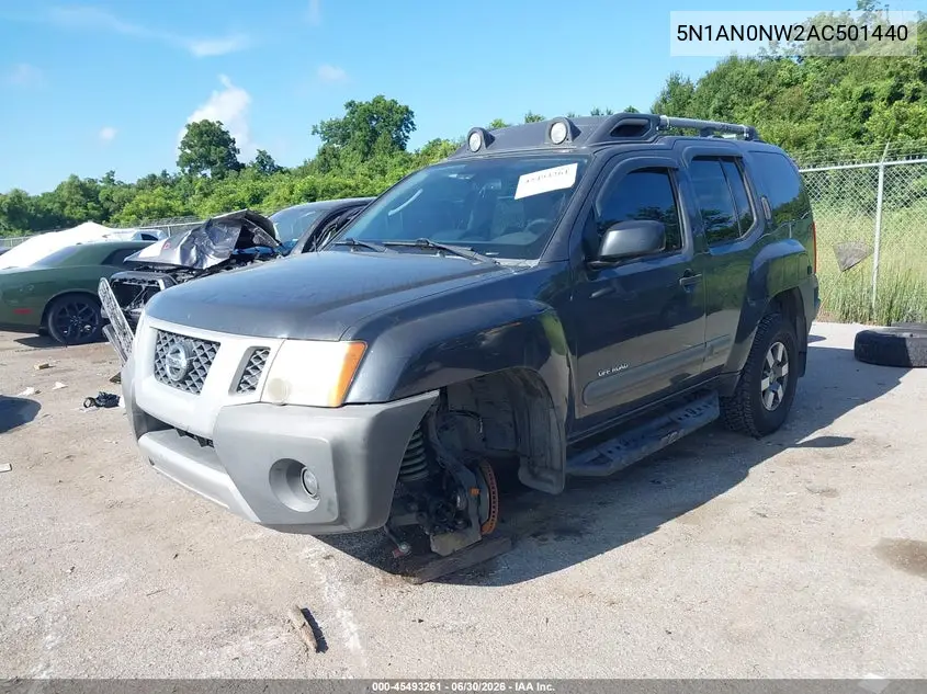 2010 Nissan Xterra Off Road VIN: 5N1AN0NW2AC501440 Lot: 45493261