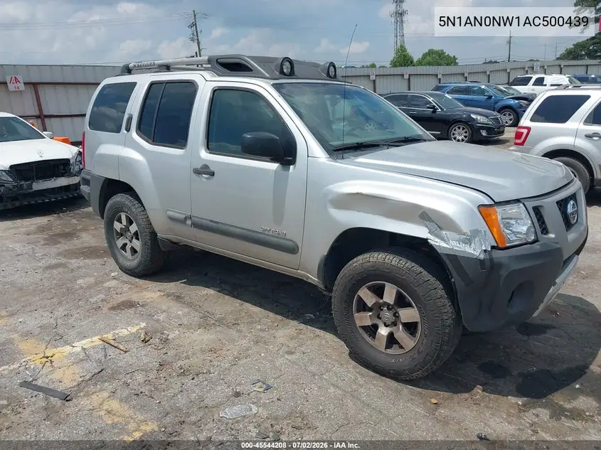 2010 Nissan Xterra Off Road VIN: 5N1AN0NW1AC500439 Lot: 45544208