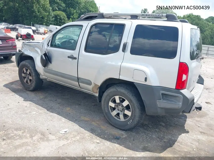 2010 Nissan Xterra Off Road VIN: 5N1AN0NW1AC500439 Lot: 45544208