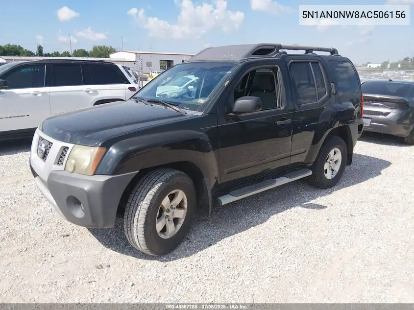 2010 Nissan Xterra S VIN: 5N1AN0NW8AC506156 Lot: 45567788