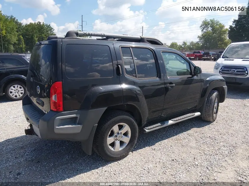 2010 Nissan Xterra S VIN: 5N1AN0NW8AC506156 Lot: 45567788