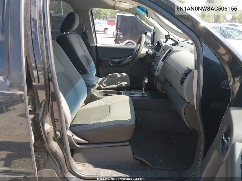 2010 Nissan Xterra S VIN: 5N1AN0NW8AC506156 Lot: 45567788
