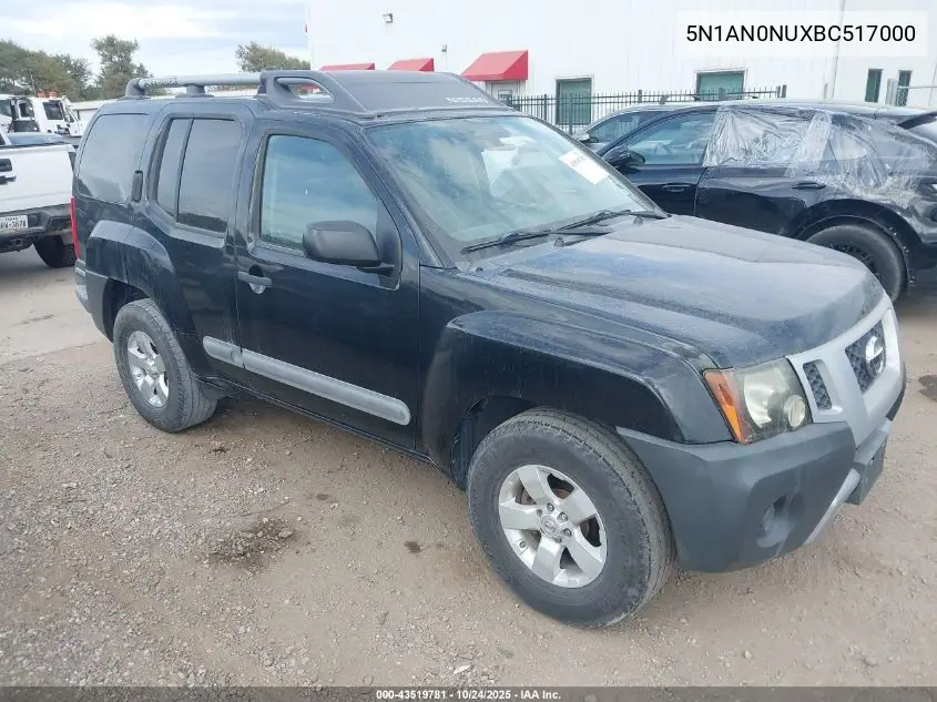 5N1AN0NUXBC517000 2011 Nissan Xterra S