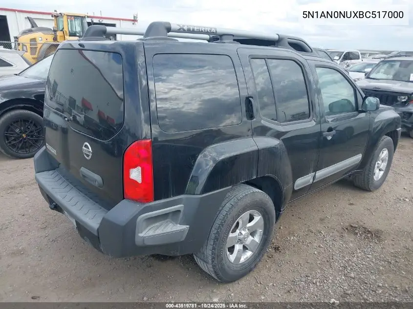 5N1AN0NUXBC517000 2011 Nissan Xterra S