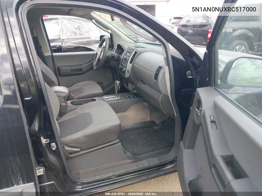 5N1AN0NUXBC517000 2011 Nissan Xterra S