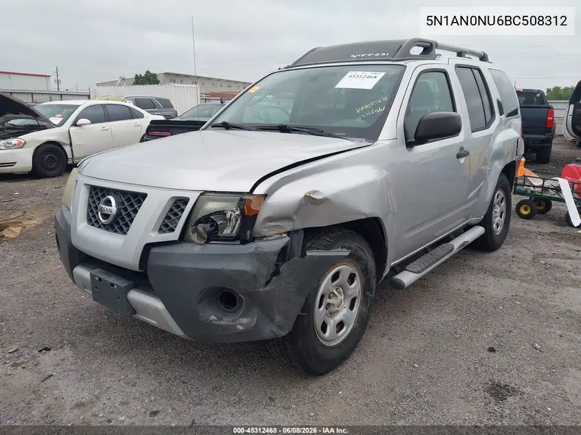 2011 Nissan Xterra X VIN: 5N1AN0NU6BC508312 Lot: 45312468