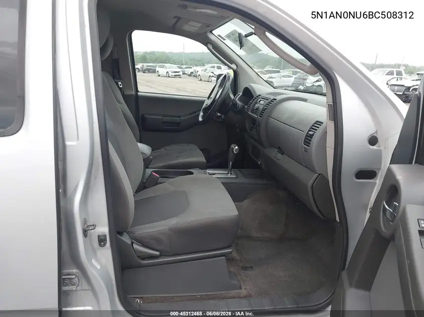 2011 Nissan Xterra X VIN: 5N1AN0NU6BC508312 Lot: 45312468