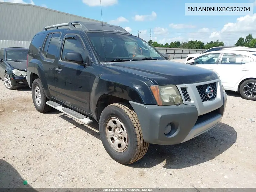 2011 Nissan Xterra X VIN: 5N1AN0NUXBC523704 Lot: 45553330