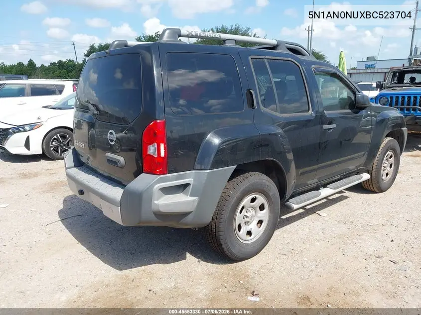 2011 Nissan Xterra X VIN: 5N1AN0NUXBC523704 Lot: 45553330