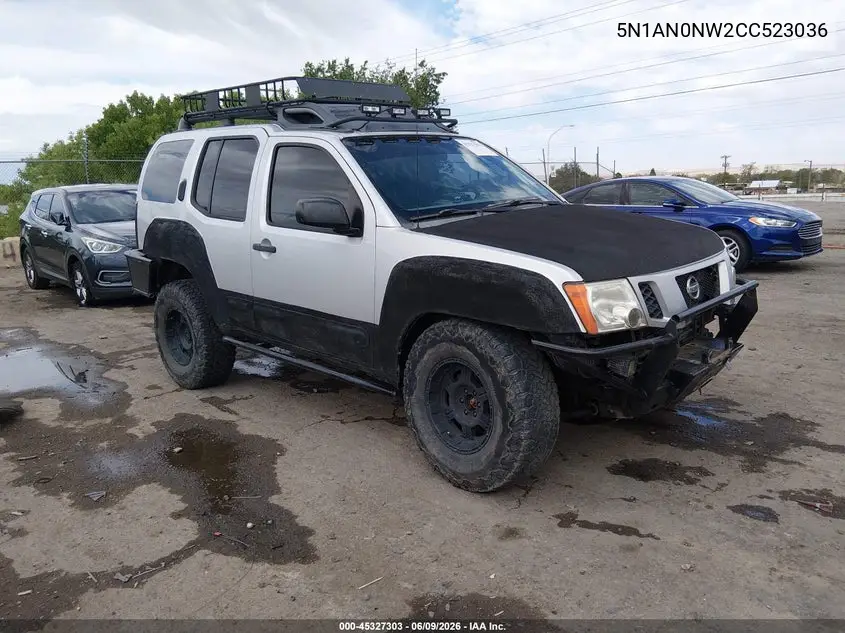 2012 Nissan Xterra Pro-4X VIN: 5N1AN0NW2CC523036 Lot: 45327303