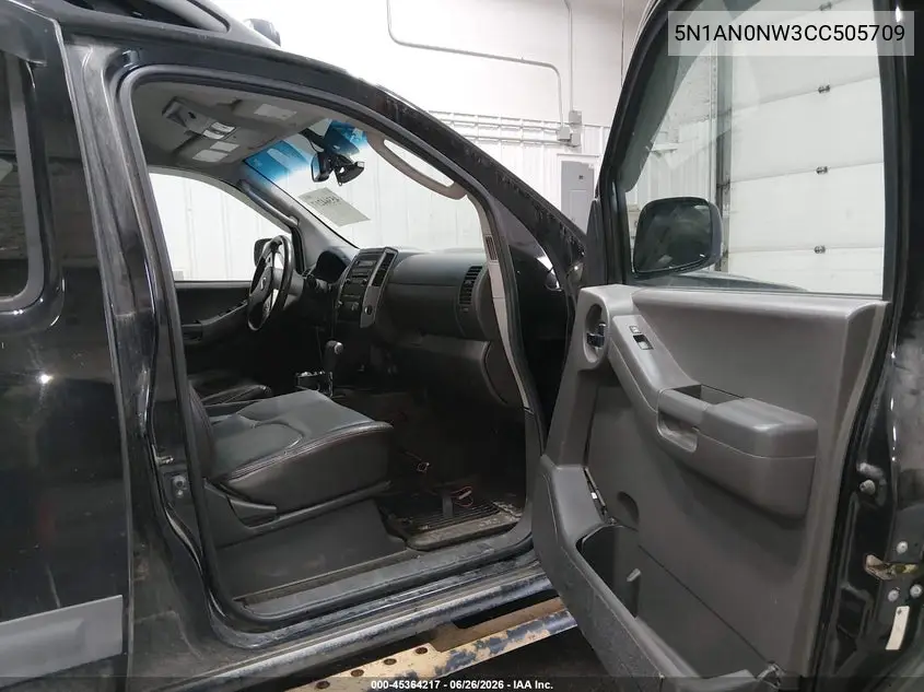 2012 Nissan Xterra Pro-4X VIN: 5N1AN0NW3CC505709 Lot: 45364217