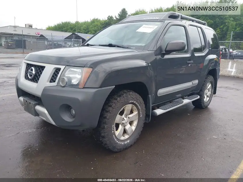 2012 Nissan Xterra S VIN: 5N1AN0NW3CC510537 Lot: 45455453