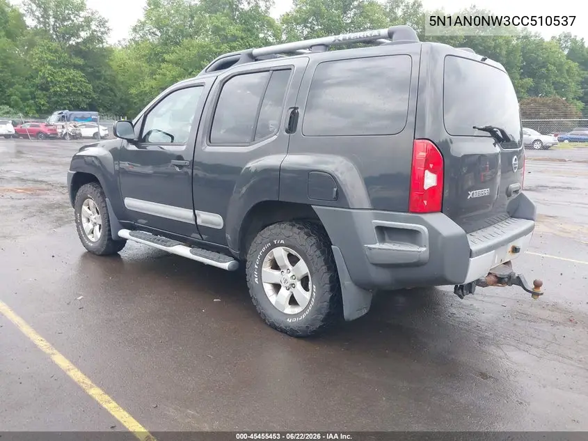 2012 Nissan Xterra S VIN: 5N1AN0NW3CC510537 Lot: 45455453
