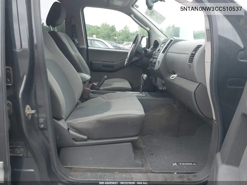 2012 Nissan Xterra S VIN: 5N1AN0NW3CC510537 Lot: 45455453