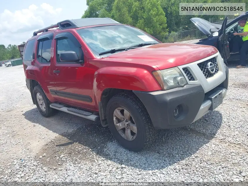2012 Nissan Xterra S VIN: 5N1AN0NW9CC518545 Lot: 45462490