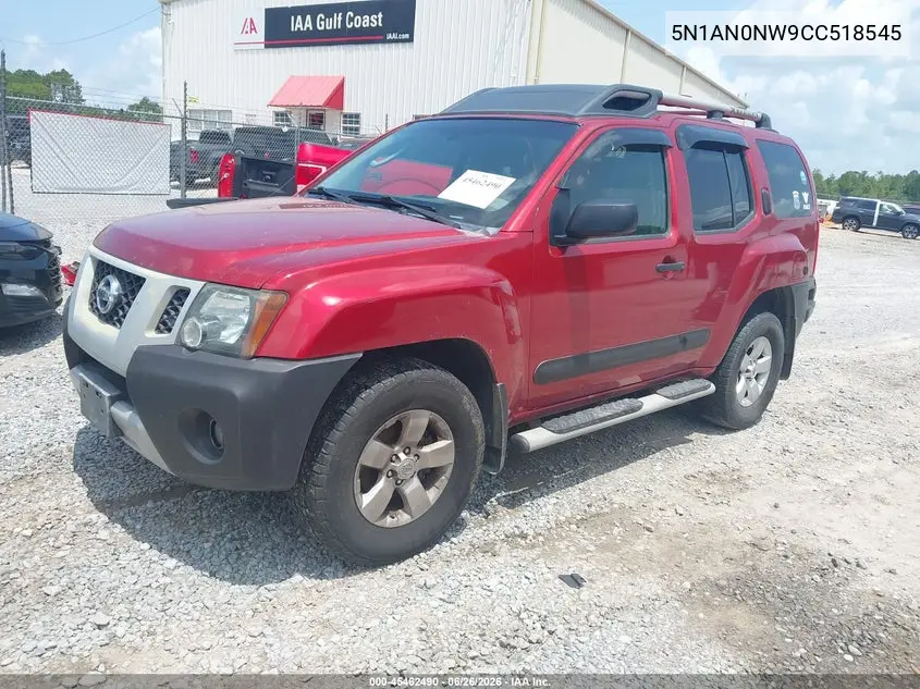 2012 Nissan Xterra S VIN: 5N1AN0NW9CC518545 Lot: 45462490
