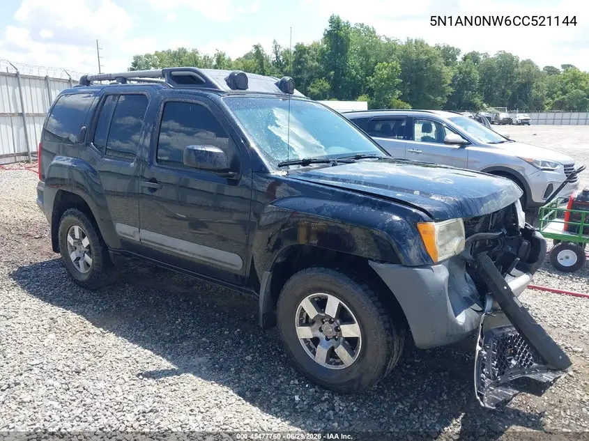2012 Nissan Xterra Pro-4X VIN: 5N1AN0NW6CC521144 Lot: 45477760