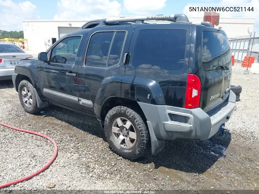 2012 Nissan Xterra Pro-4X VIN: 5N1AN0NW6CC521144 Lot: 45477760