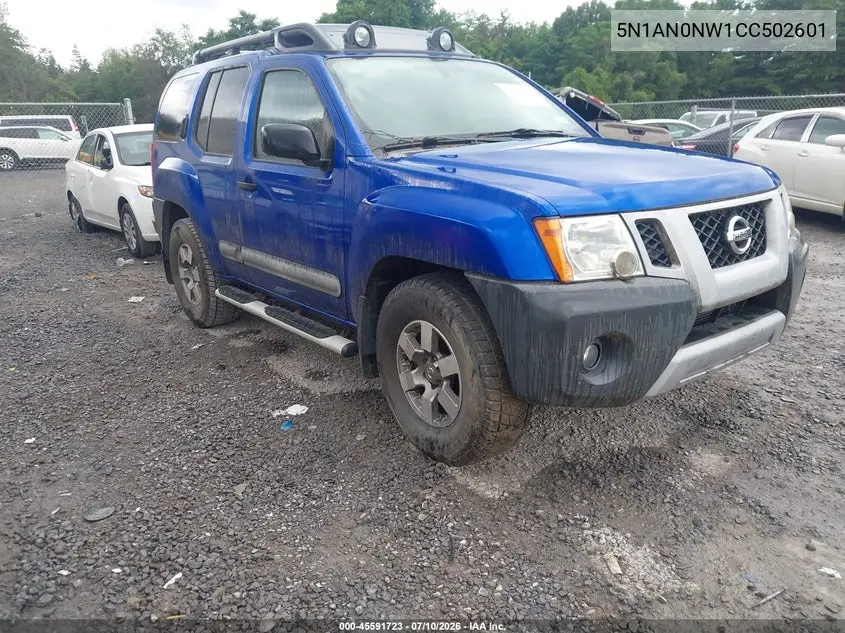 2012 Nissan Xterra Pro-4X VIN: 5N1AN0NW1CC502601 Lot: 45591723