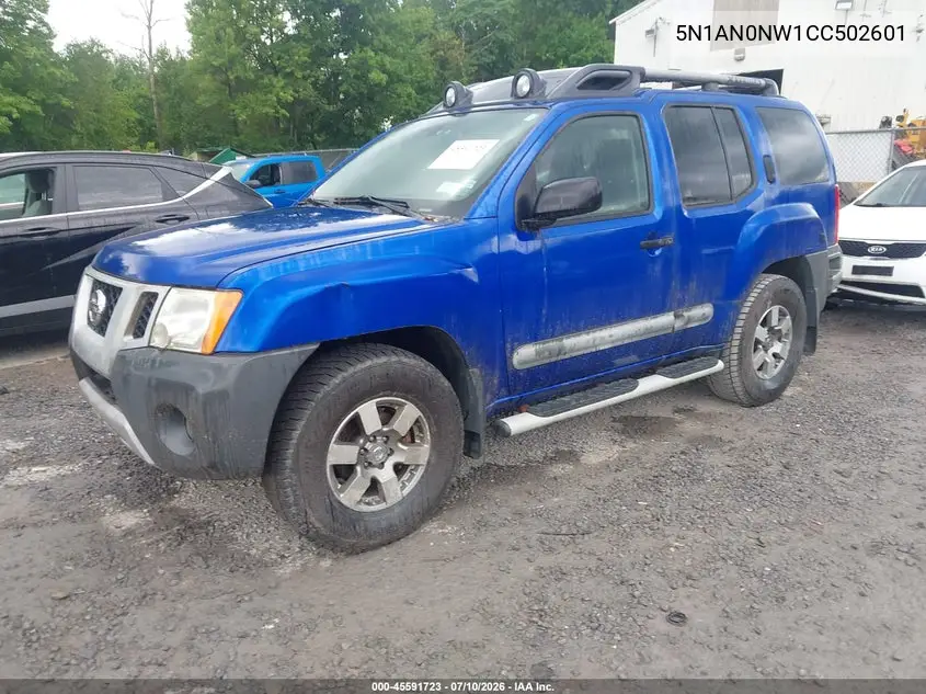 2012 Nissan Xterra Pro-4X VIN: 5N1AN0NW1CC502601 Lot: 45591723