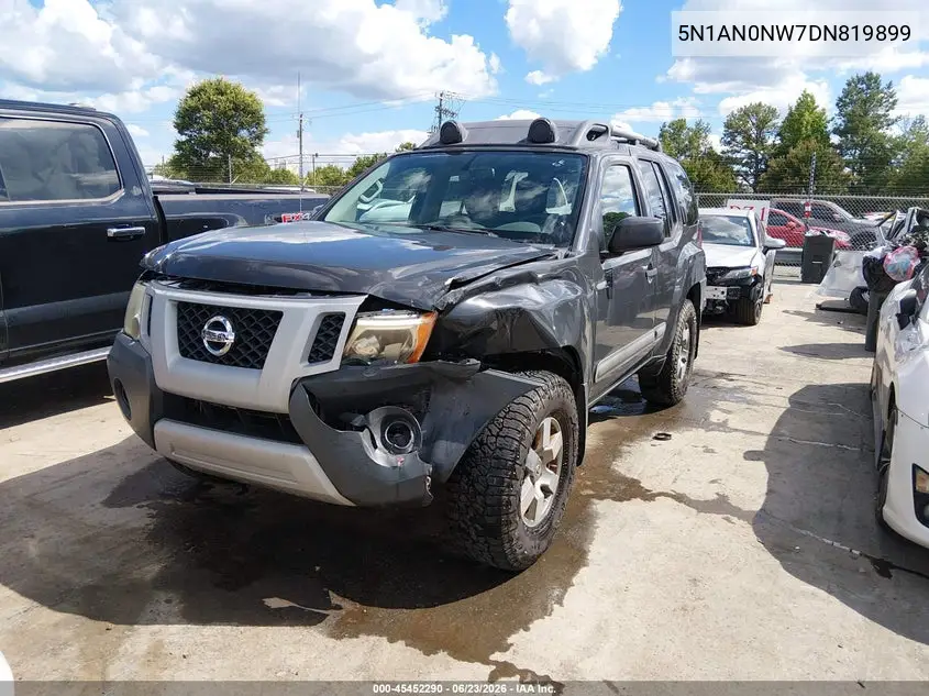 2013 Nissan Xterra Pro-4X VIN: 5N1AN0NW7DN819899 Lot: 45452290