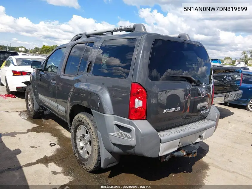 2013 Nissan Xterra Pro-4X VIN: 5N1AN0NW7DN819899 Lot: 45452290