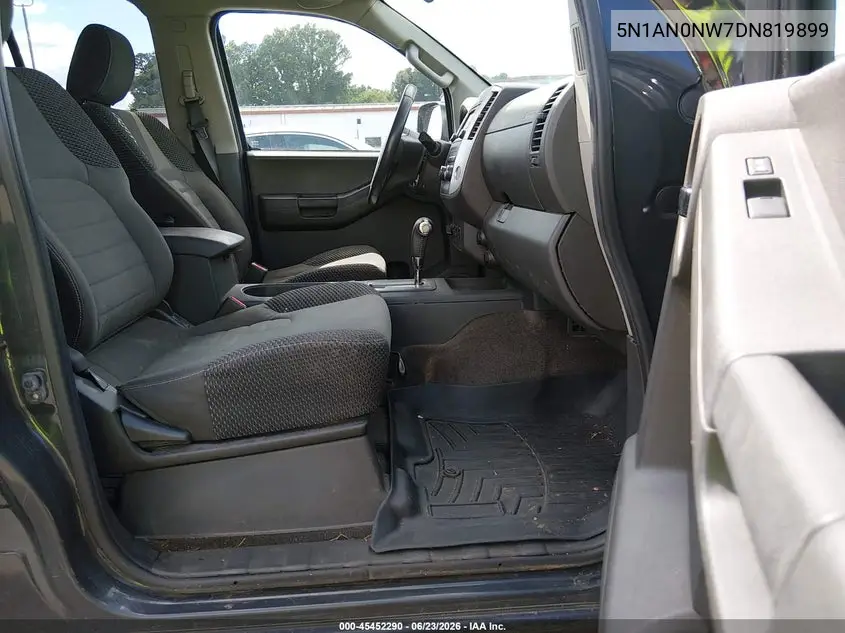 2013 Nissan Xterra Pro-4X VIN: 5N1AN0NW7DN819899 Lot: 45452290