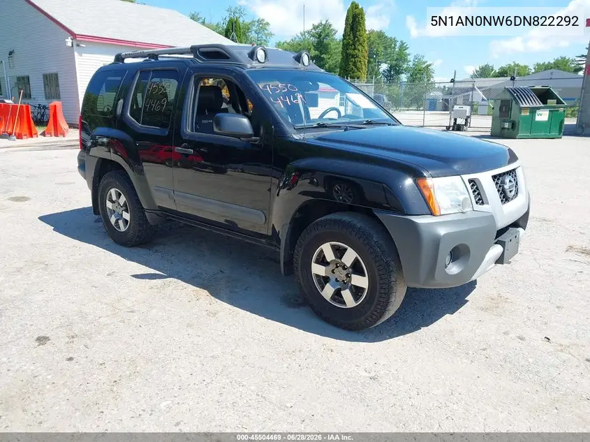 2013 Nissan Xterra Pro-4X VIN: 5N1AN0NW6DN822292 Lot: 45504469