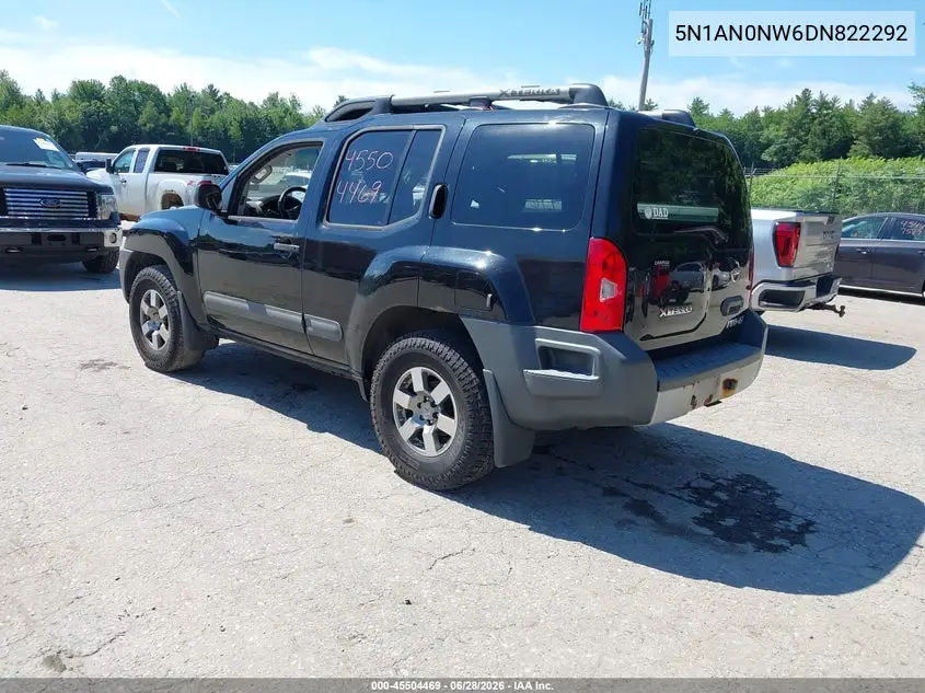 2013 Nissan Xterra Pro-4X VIN: 5N1AN0NW6DN822292 Lot: 45504469