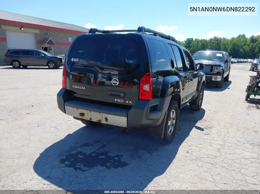 2013 Nissan Xterra Pro-4X VIN: 5N1AN0NW6DN822292 Lot: 45504469