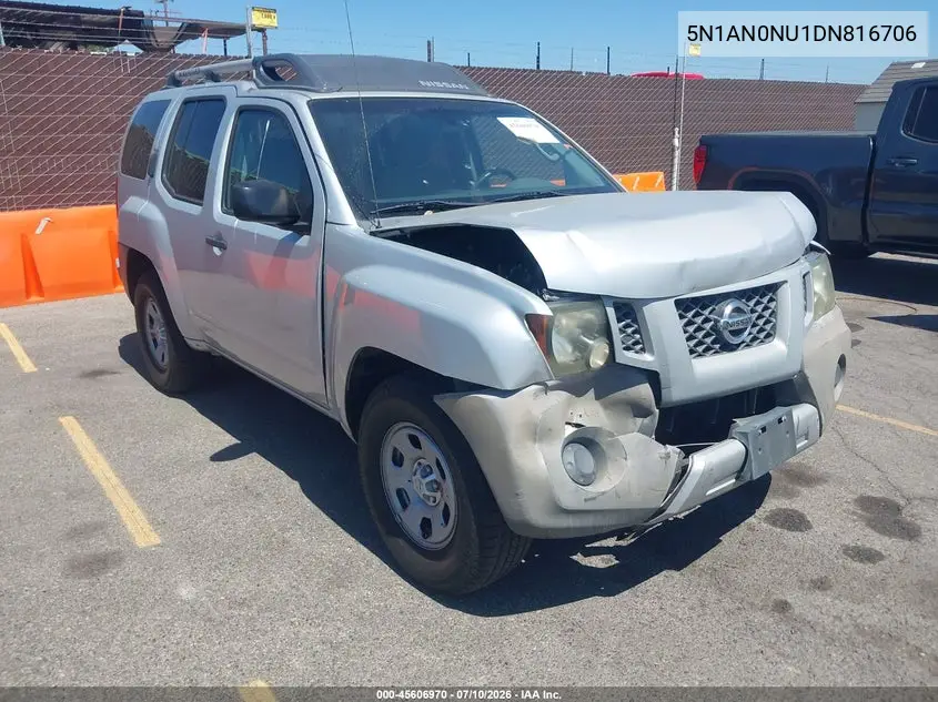 2013 Nissan Xterra X VIN: 5N1AN0NU1DN816706 Lot: 45606970