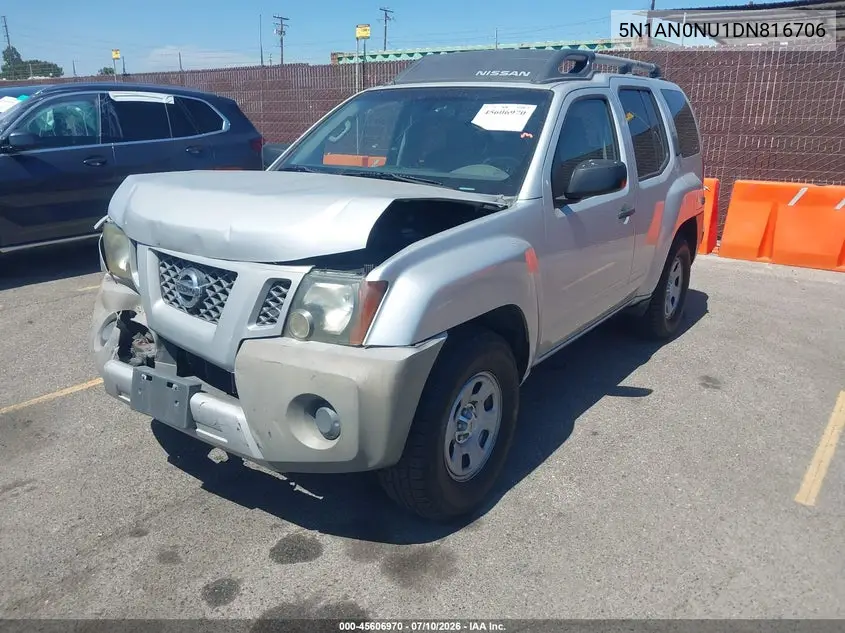 2013 Nissan Xterra X VIN: 5N1AN0NU1DN816706 Lot: 45606970