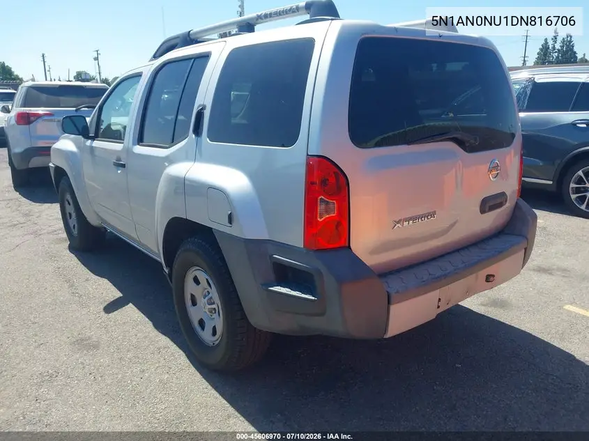 2013 Nissan Xterra X VIN: 5N1AN0NU1DN816706 Lot: 45606970