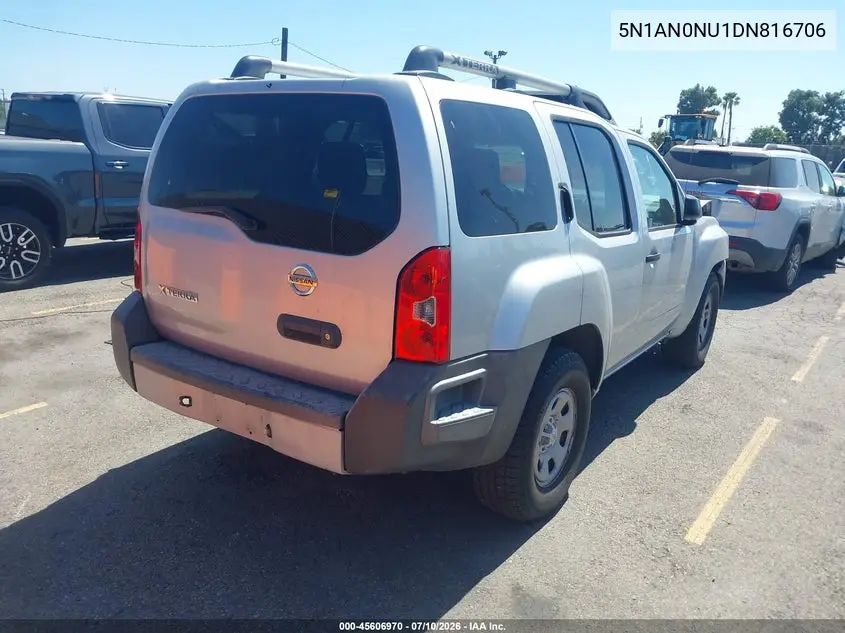 2013 Nissan Xterra X VIN: 5N1AN0NU1DN816706 Lot: 45606970