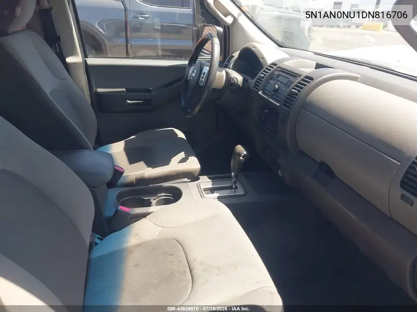 2013 Nissan Xterra X VIN: 5N1AN0NU1DN816706 Lot: 45606970