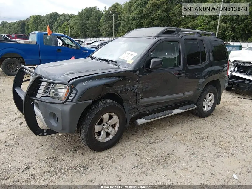 2013 Nissan Xterra S VIN: 5N1AN0NW4DN813848 Lot: 45623121