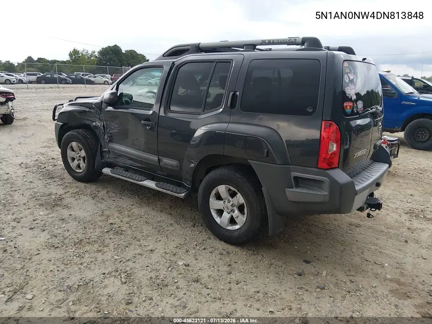 2013 Nissan Xterra S VIN: 5N1AN0NW4DN813848 Lot: 45623121