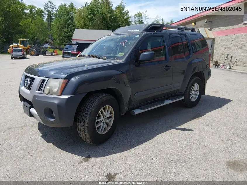 2014 Nissan Xterra S VIN: 5N1AN0NW8EN802045 Lot: 45251613