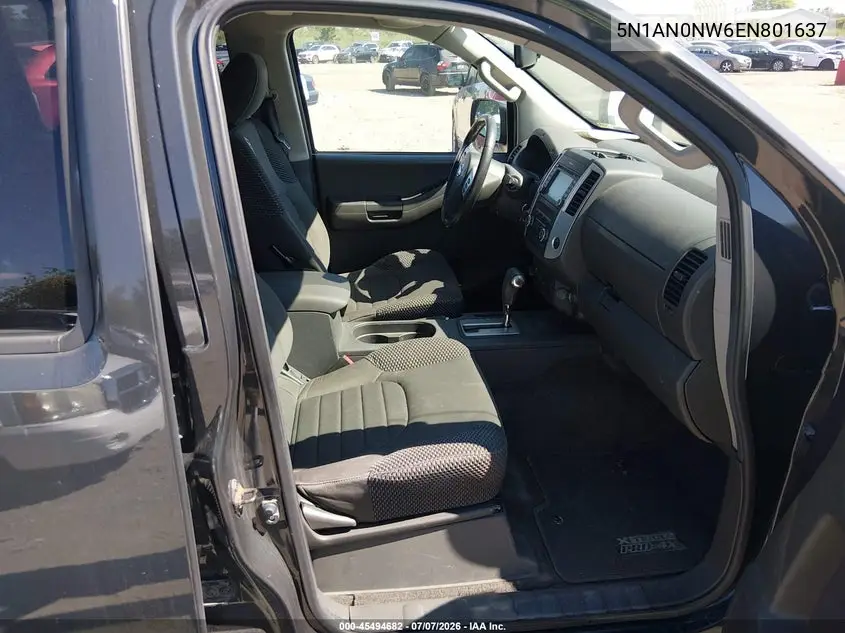 2014 Nissan Xterra Pro-4X VIN: 5N1AN0NW6EN801637 Lot: 45494682