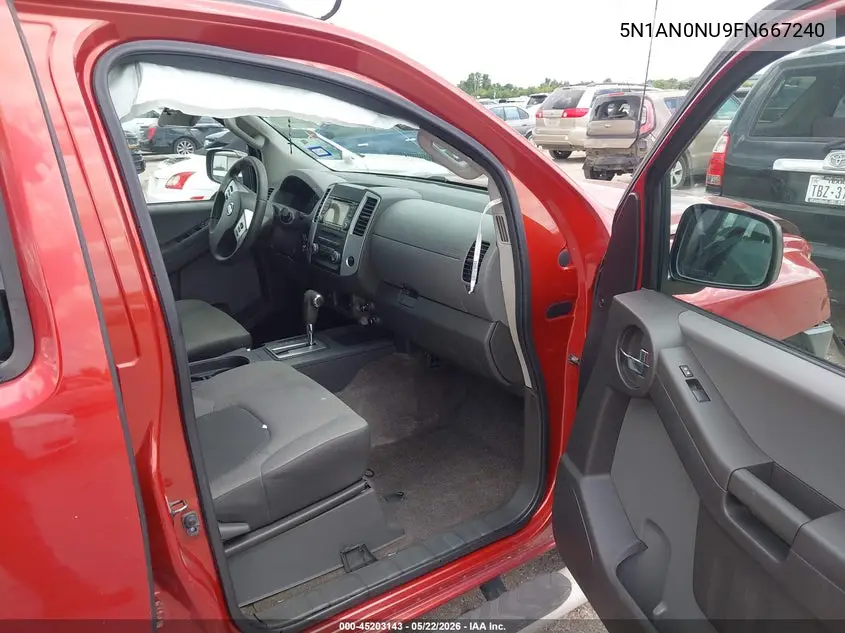 2015 Nissan Xterra S VIN: 5N1AN0NU9FN667240 Lot: 45203143