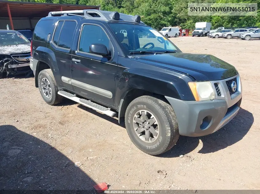 2015 Nissan Xterra Pro-4X VIN: 5N1AN0NW6FN655015 Lot: 45283454