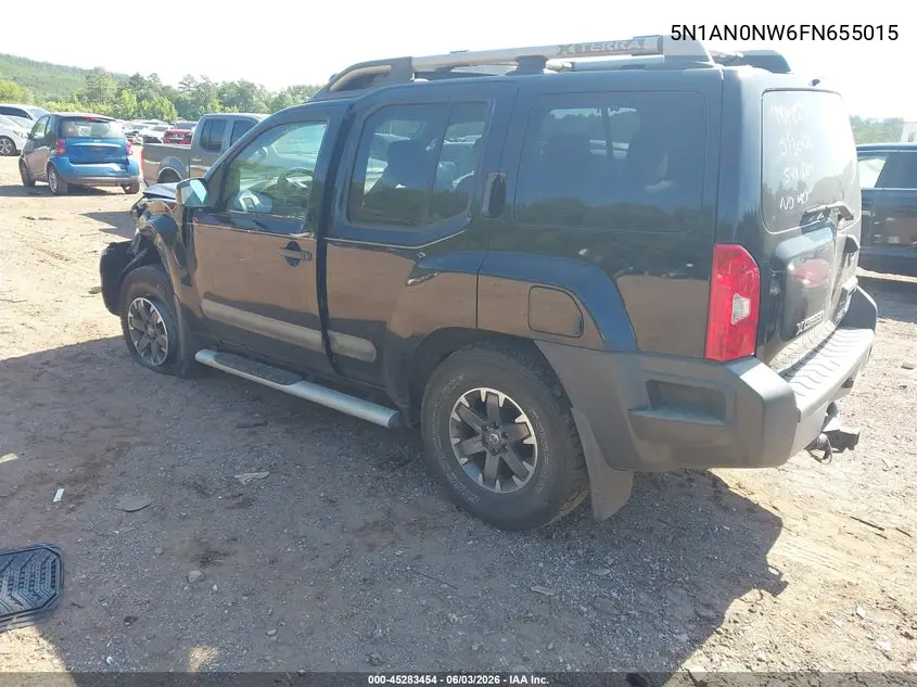 2015 Nissan Xterra Pro-4X VIN: 5N1AN0NW6FN655015 Lot: 45283454